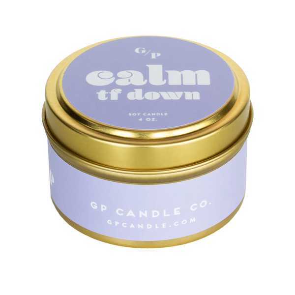 CALM TF DOWN 4 OZ. CANDLE TIN