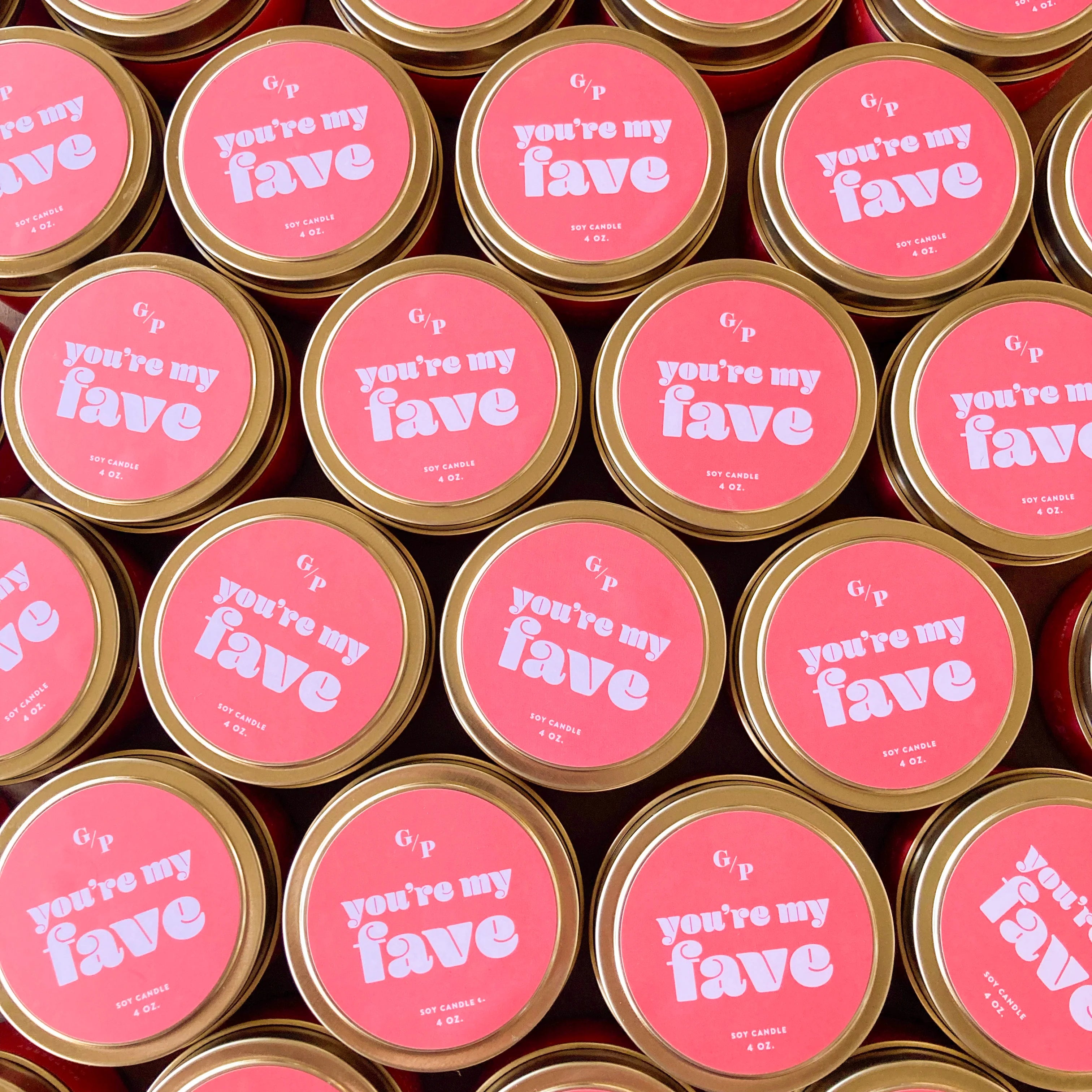 YOU'RE MY FAVE 4 OZ. CANDLE TIN