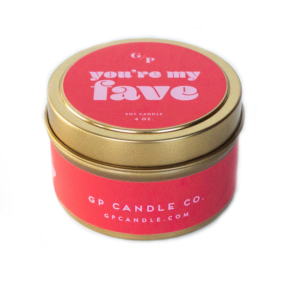 YOU'RE MY FAVE 4 OZ. CANDLE TIN