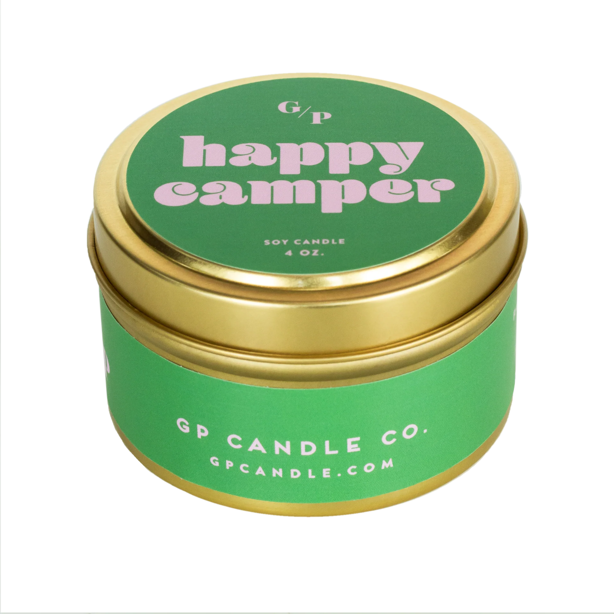 HAPPY CAMPER 4 OZ. CANDLE TIN