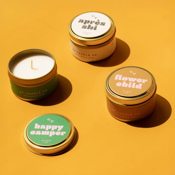 HAPPY CAMPER 4 OZ. CANDLE TIN