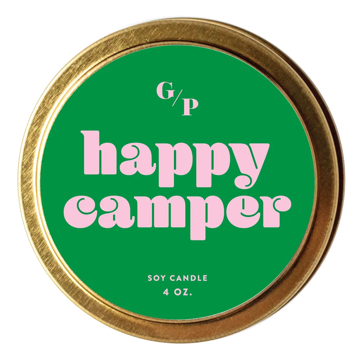 HAPPY CAMPER 4 OZ. CANDLE TIN