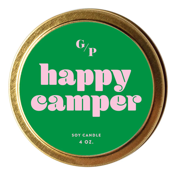HAPPY CAMPER 4 OZ. CANDLE TIN