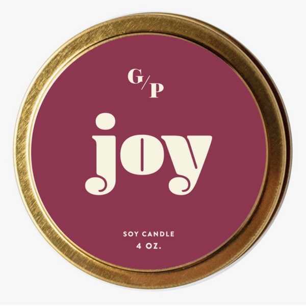 JOY 4 OZ. CANDLE TIN