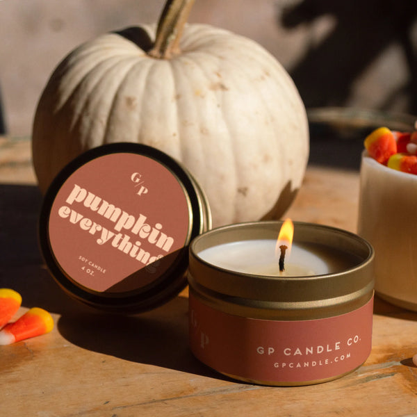 PUMPKIN EVERYTHING 4 OZ. CANDLE TIN