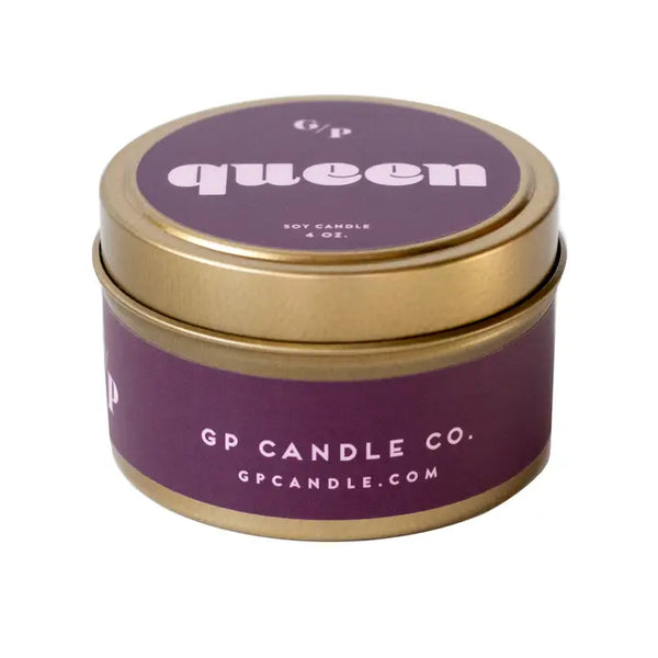 QUEEN 4 OZ. CANDLE TIN