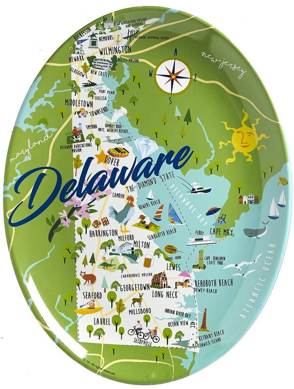 DELAWARE 16" MELAMINE PLATTER