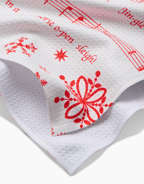 FROSTY NOTES TEA TOWEL