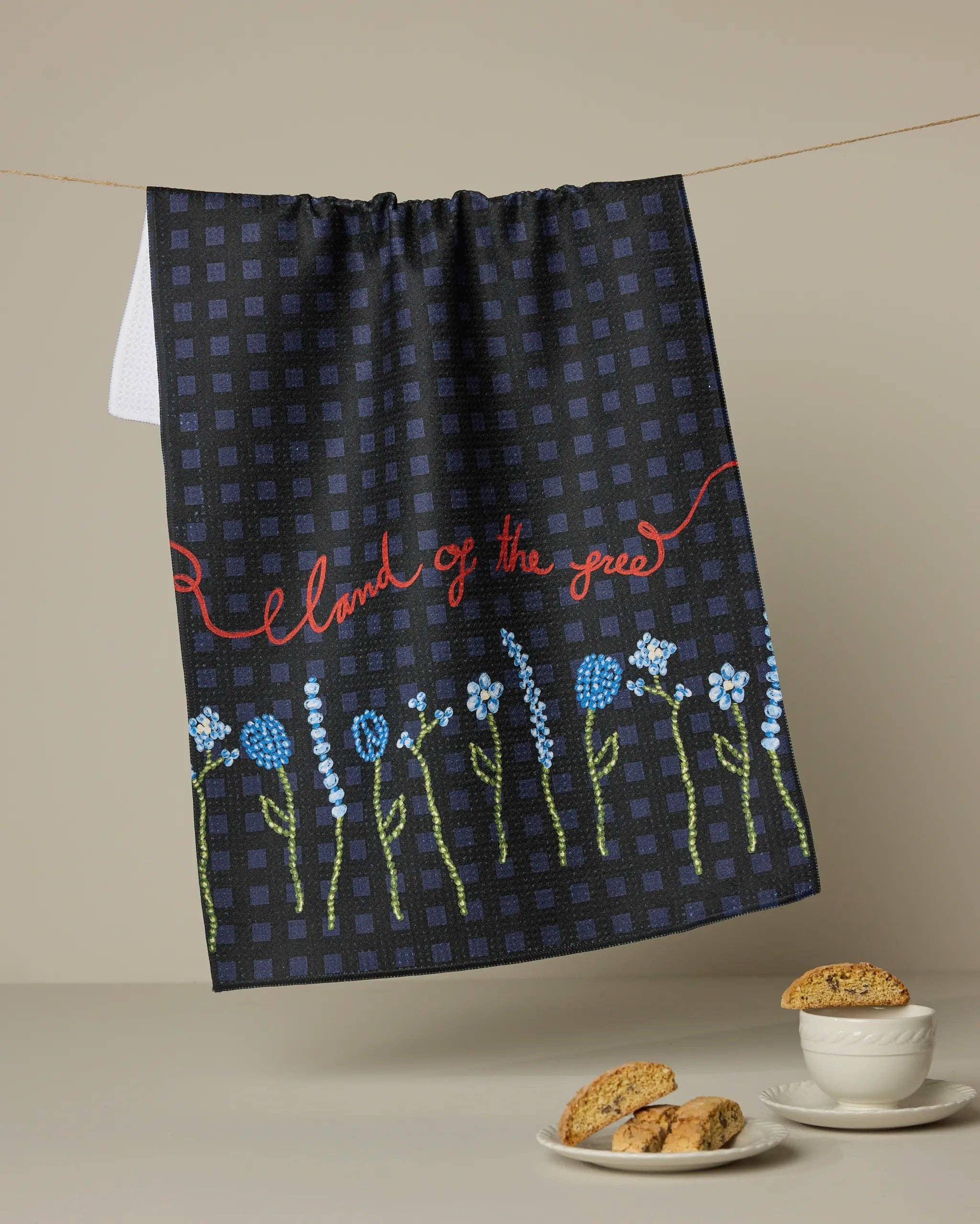 LAND OF FREE TEA TOWEL