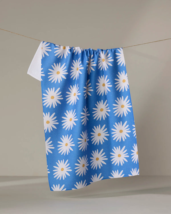 BLUE DAISIES TEA TOWEL