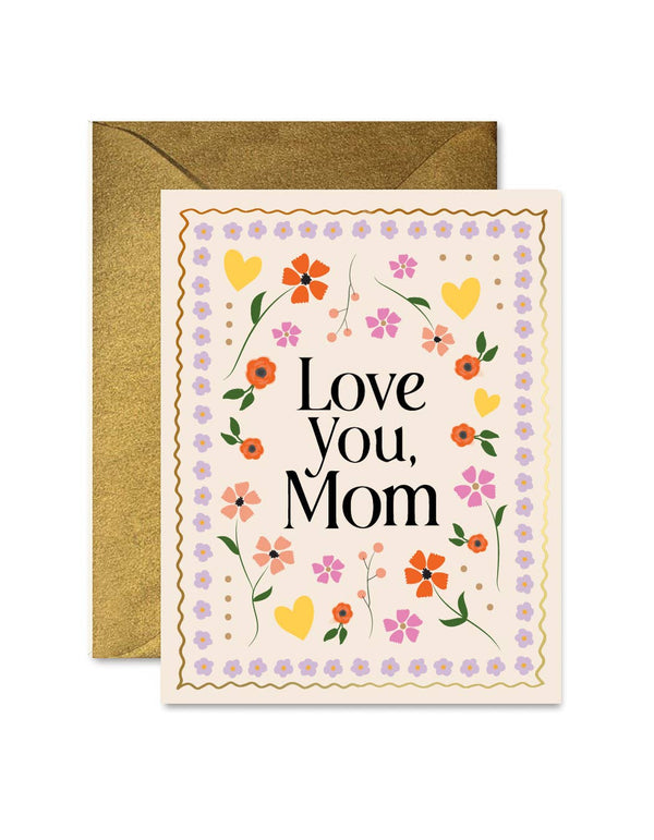 MOSAIC MOM FLORAL GREETING CARD