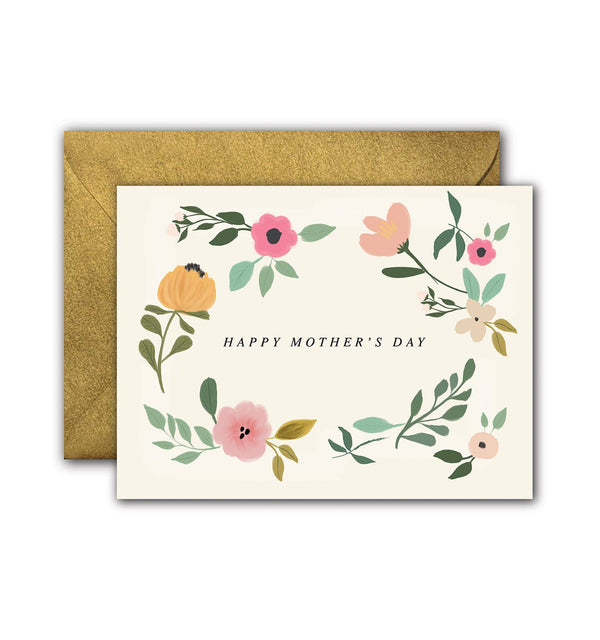MOTHER'S DAY FLORAL GREETING CARD