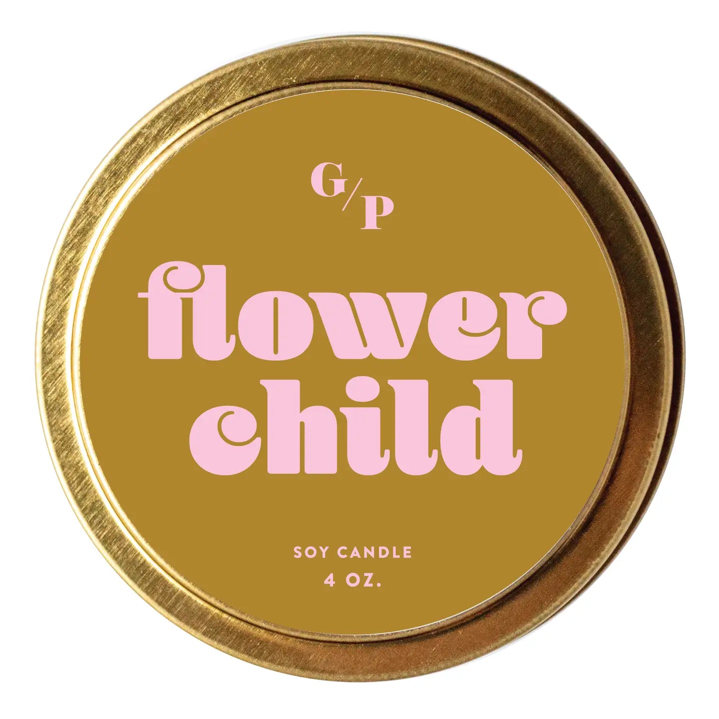 FLOWER CHILD 4 OZ. CANDLE TIN