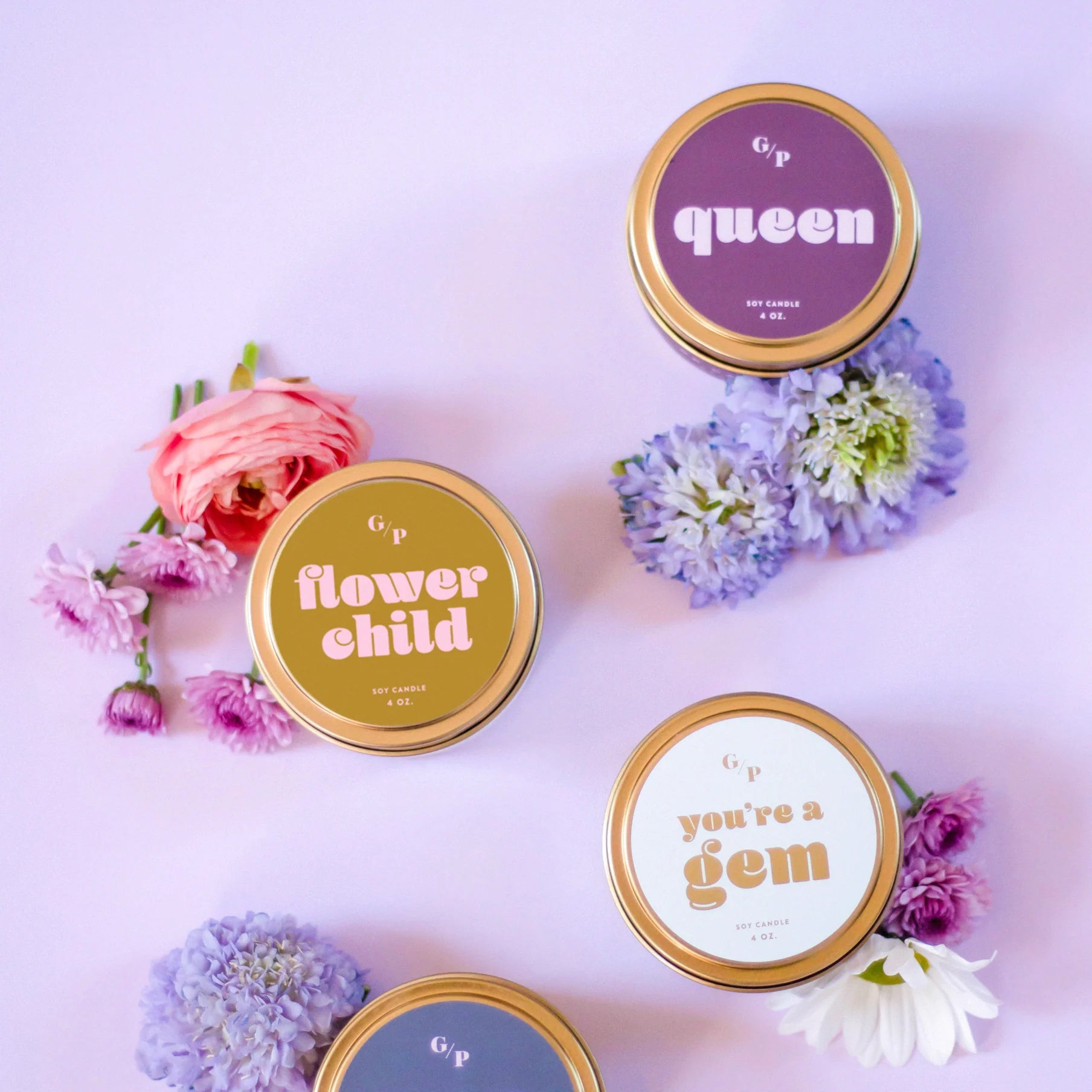 FLOWER CHILD 4 OZ. CANDLE TIN