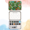 WATERCOLOR POCKET SET OF 12 WITH BRUSH - FOREST COLOR