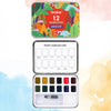WATERCOLOR POCKET SET OF 12 WITH BRUSH - LANDSCAPE COLORS