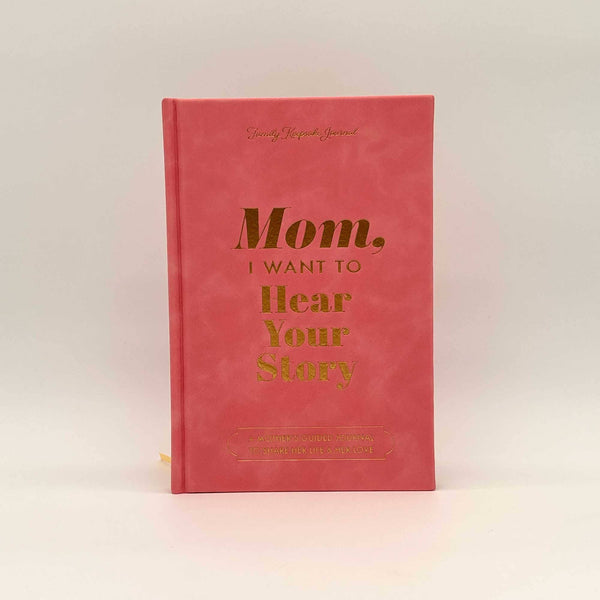 MOM, I WANT TO HEAR YOUR STORY HEIRLOOM ROSE LEATHER COVER VERSION
