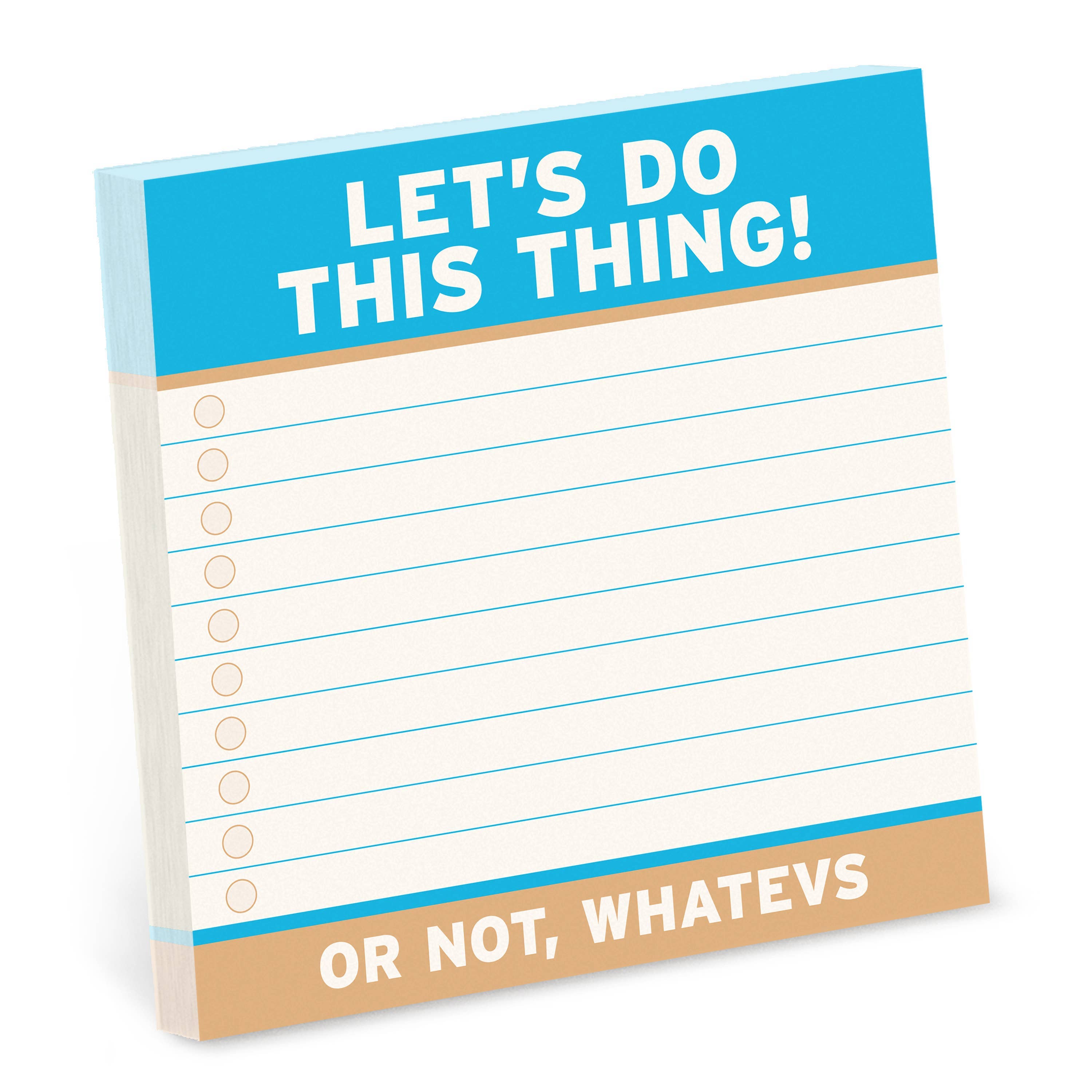 LET'S DO THIS THING LARGE STICKY NOTES (4x4IN)