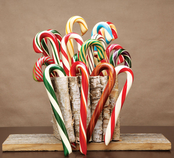 HAND-SPUN JUMBO CANDY CANE - PEPPERMINT - 1.75 OZ