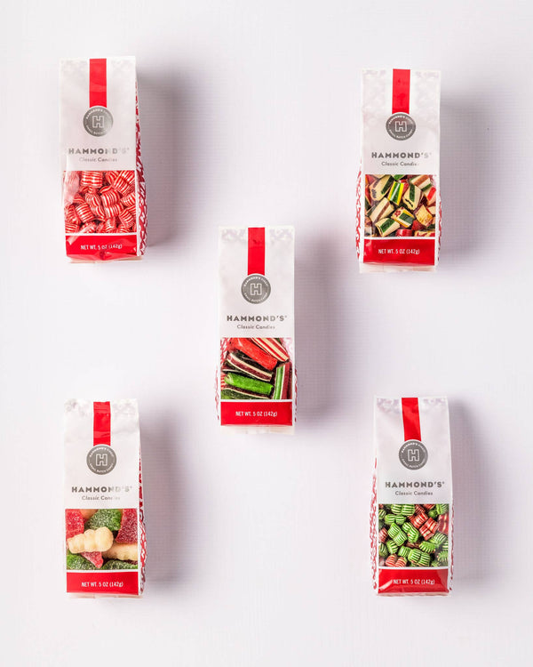 CLASSIC CANDY - MINI RIBBONS - HOLIDAY MIX - 5 OZ GIFT BAG