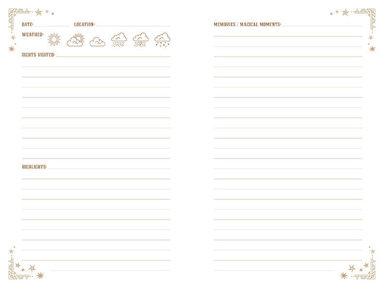 HARRY POTTER: HOGWARTS TRAVEL JOURNAL WITH PEN