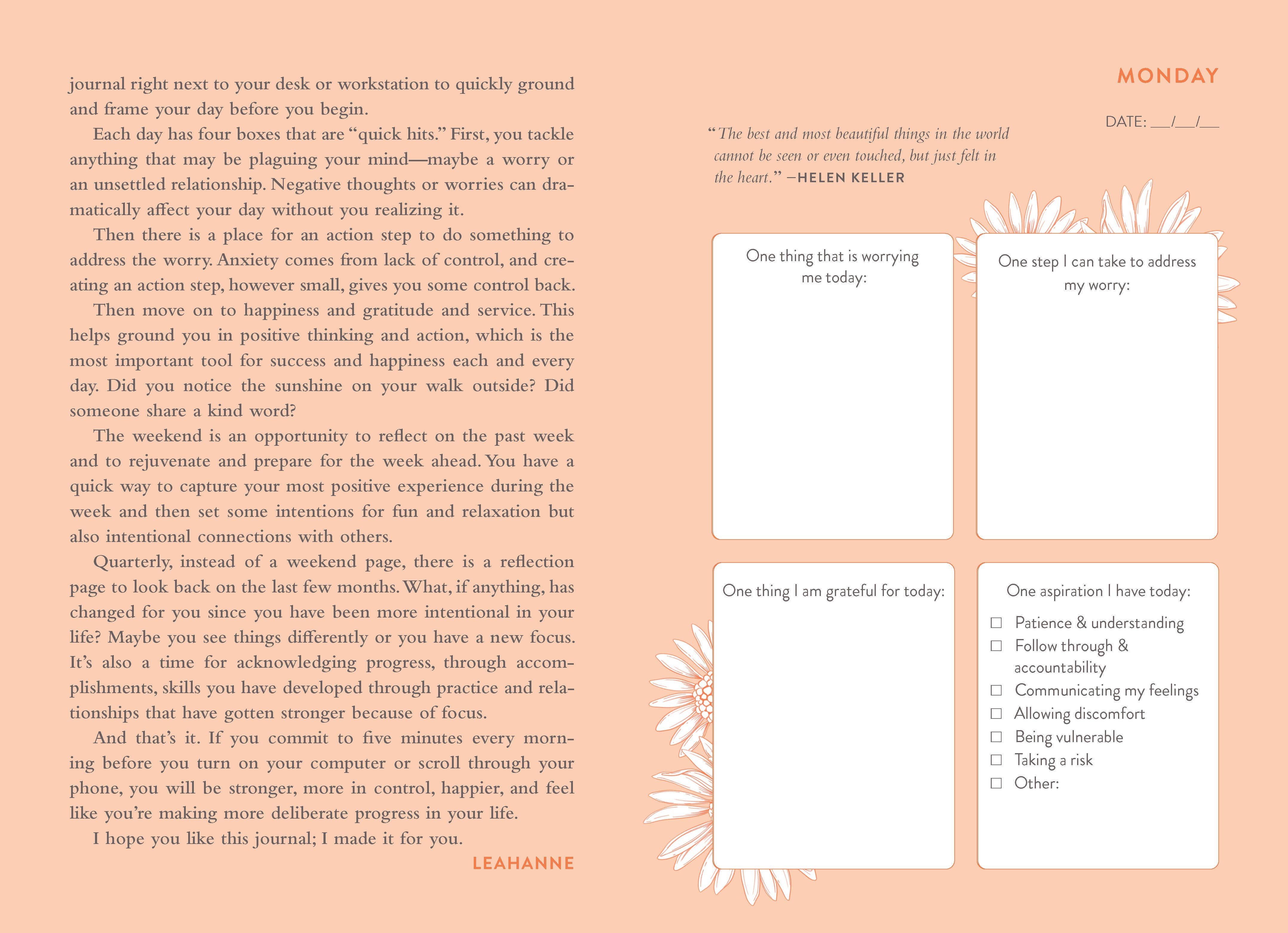 MORNING JOURNAL BY LEAHANNE THOMAS