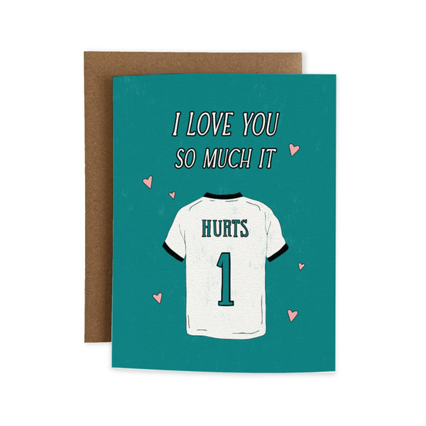 LOVE HURTS GREETING CARD