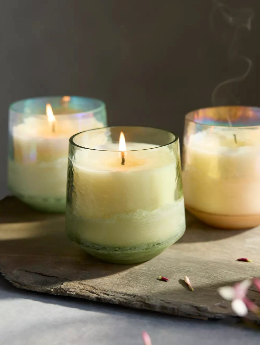 FRESH SEA SALT BALTIC GLASS CANDLE 13OZ