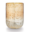 WINTER WHITE CRACKLE LARGE RADIANT GLASS CANDLE, 40.2OZ