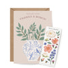 STICKER SCENE CARD - THANK YOU BOUQUET