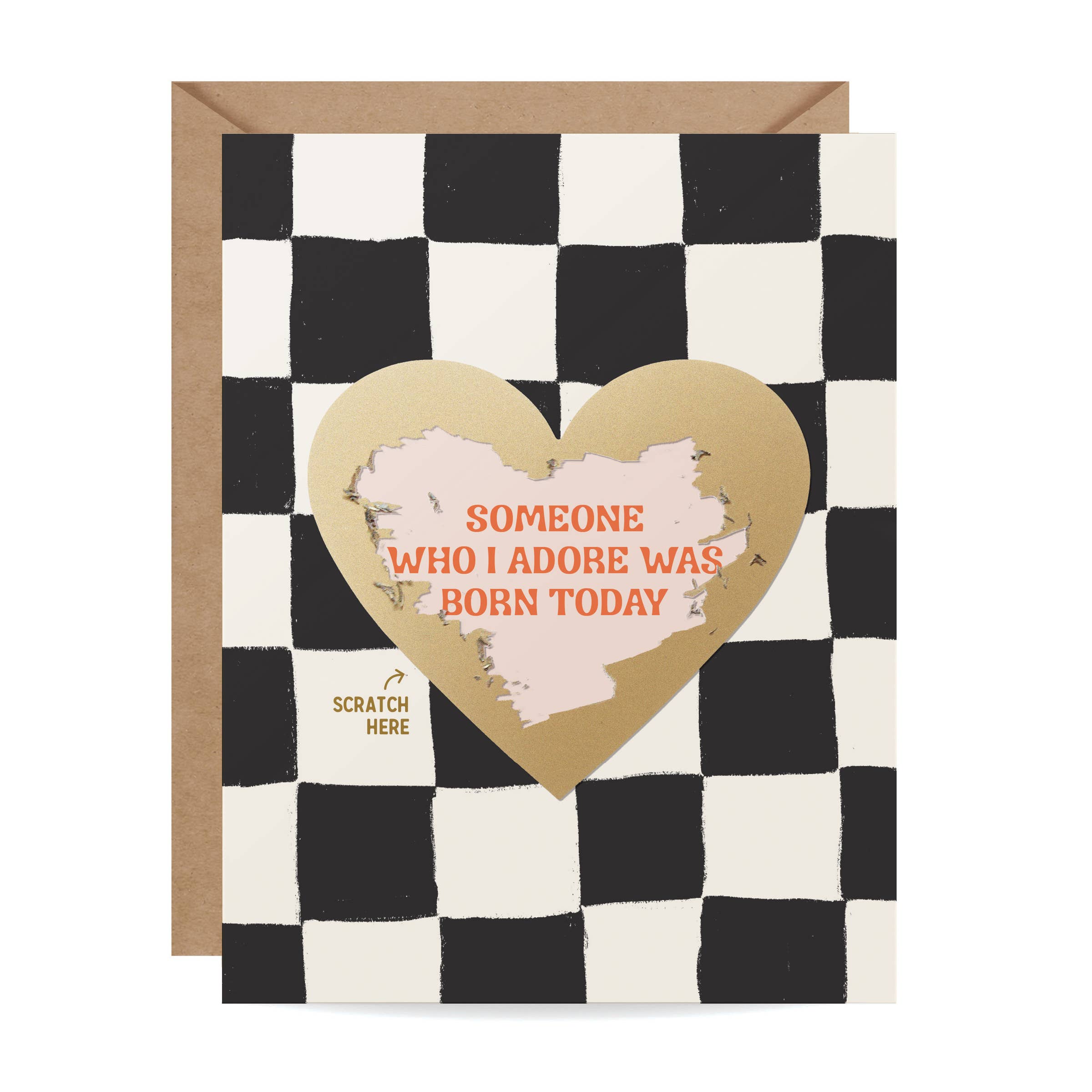 SCRATCH-OFF CARD - SOMEONE I ADORE BIRTHDAY CARD