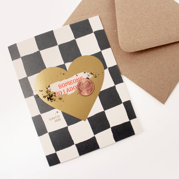 SCRATCH-OFF CARD - SOMEONE I ADORE BIRTHDAY CARD