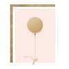 SCRATCH-OFF CARD - PINK & GOLD BALOON - BRITHDAY/EVERYTHING