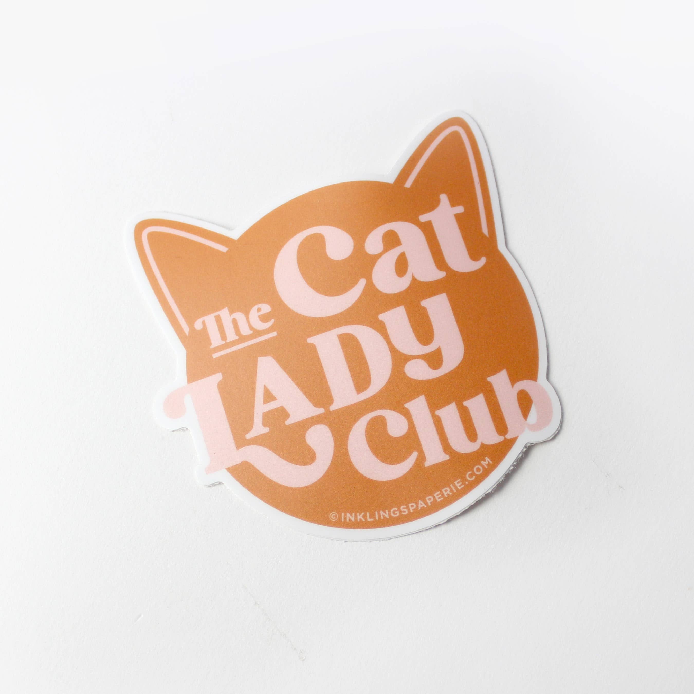 VINYL STICKER - CAT LADY CLUB