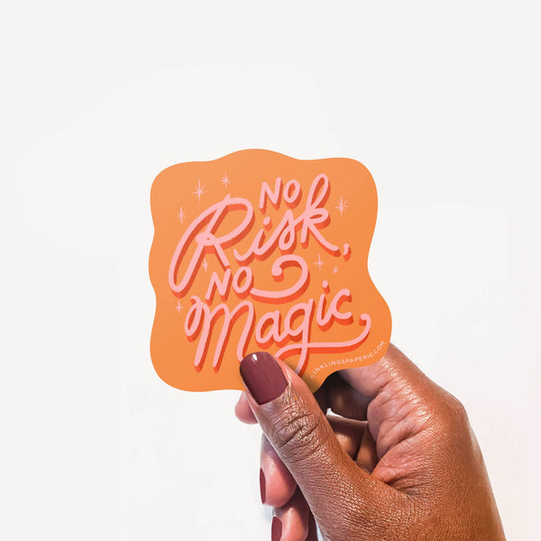 VINYL STICKER - NO RISK NO MAGIC