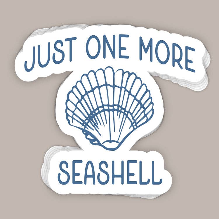 JUST ONE MORE SEASHELL (DECAL)