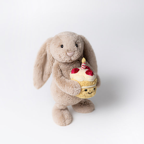 BASHFUL BEIGE BUNNY 'BIRTHDAY'