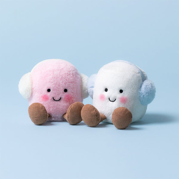 AMUSEABLES TOASTIE PINK AND WHITE MARSHMALLOWS