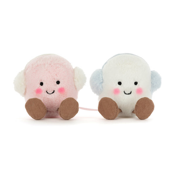 AMUSEABLES TOASTIE PINK AND WHITE MARSHMALLOWS