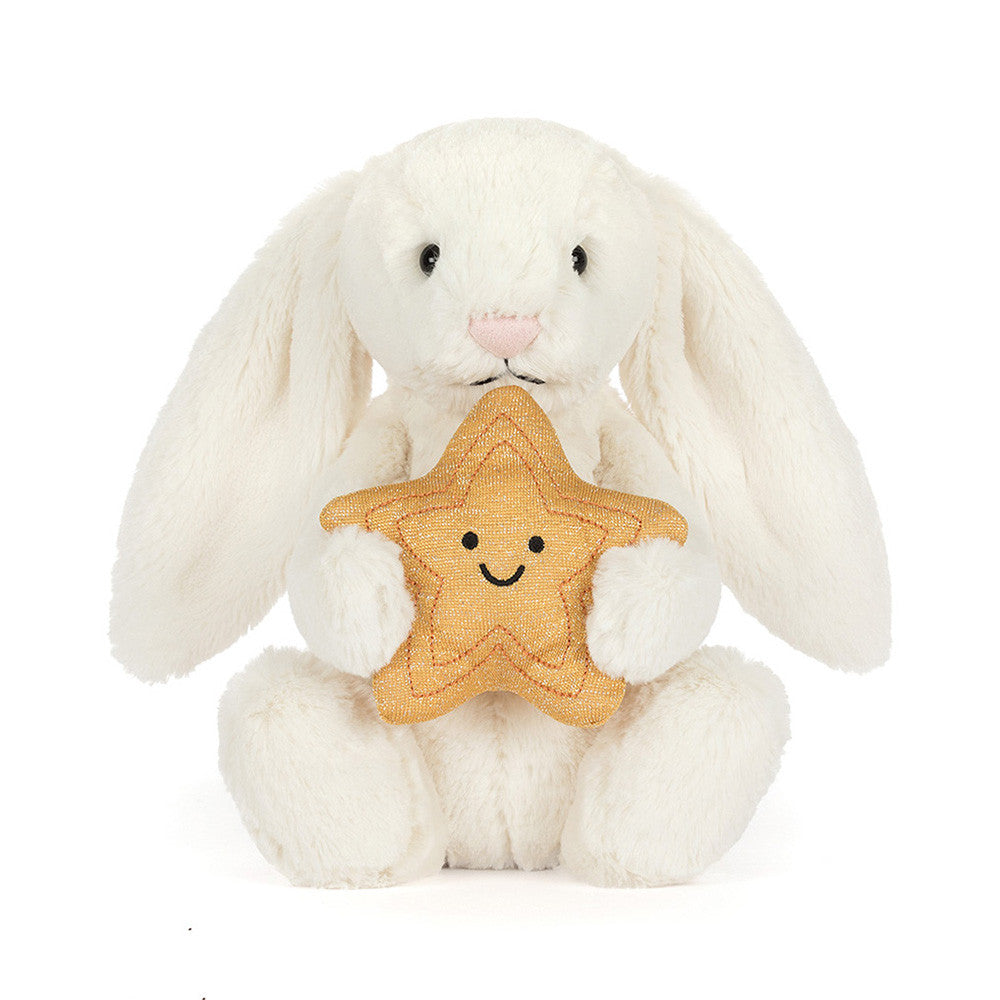 CREAM BUNNY WITH STAR