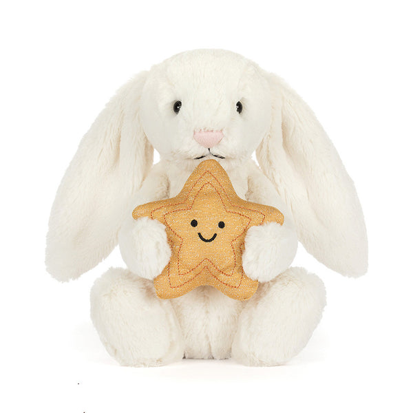 CREAM BUNNY WITH STAR