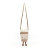 AMUSEABLES PERKLE COFFEE SHOULDER BAG
