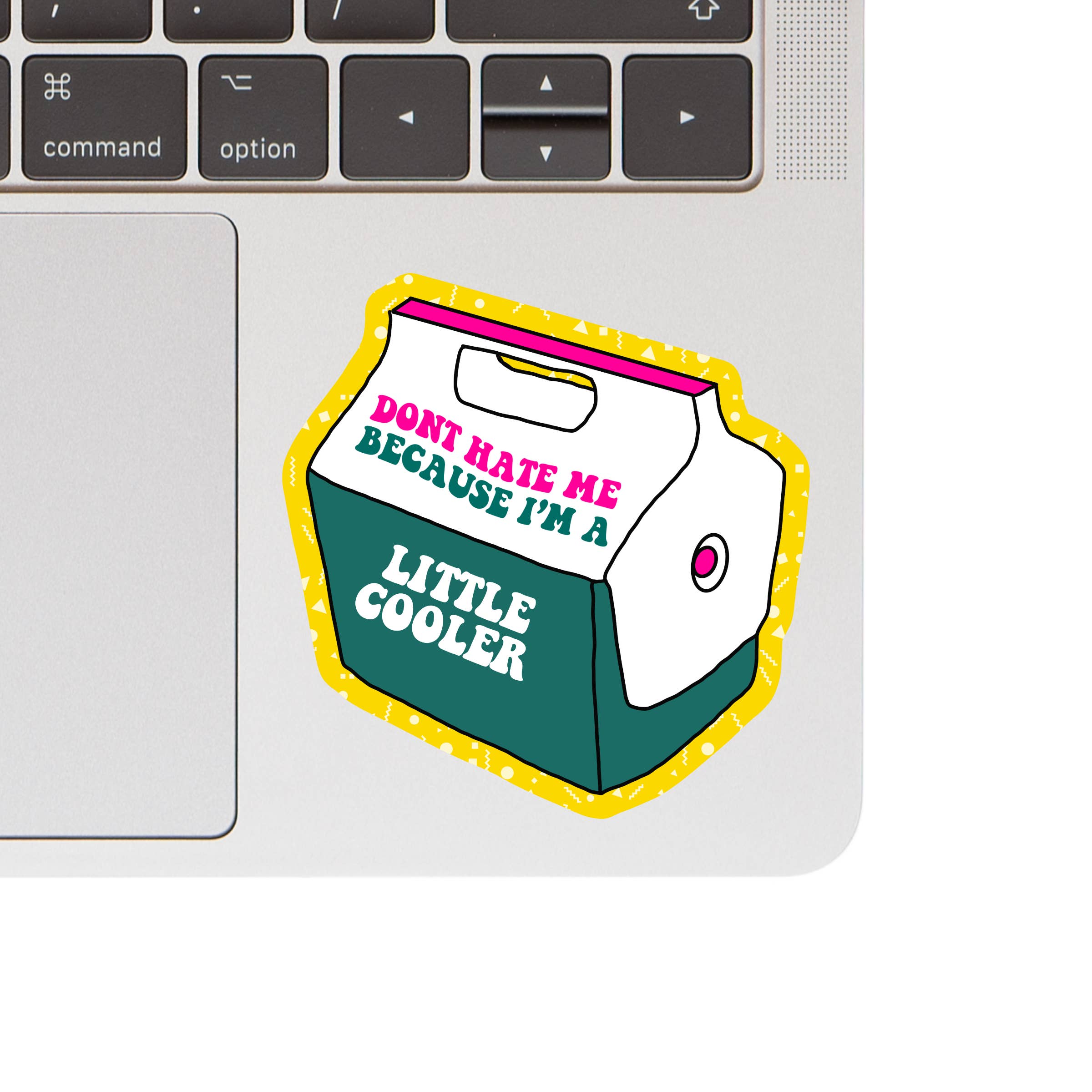 A LITTLE COOLER GREEN STICKER