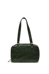 FAUX CROC BOSTON SHOULDER BAG