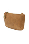 FAUX SUEDE MINI CROSSBODY WRISTLET CLUTCH