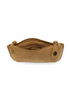 FAUX SUEDE MINI CROSSBODY WRISTLET CLUTCH