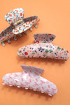 PRETTY BOW & FLOWER CLAW CLIPS
