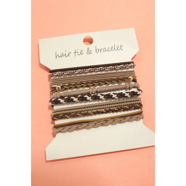 BOHO DUAL FUNCTION KNOT BRACELET HAIR TIES