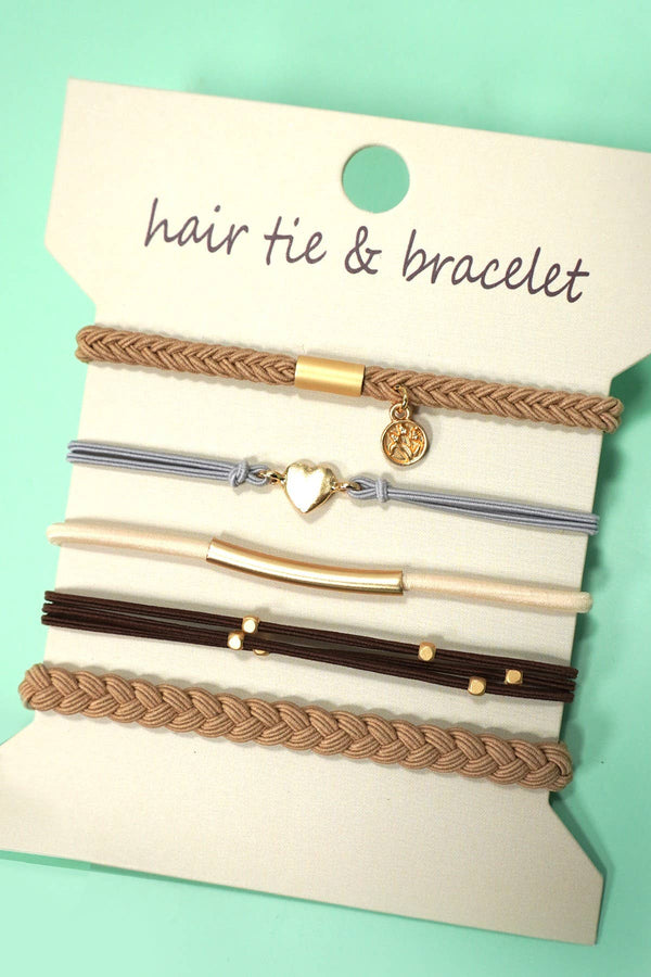 BOHO DUAL FUNCTION KNOT BRACELET HAIR TIES