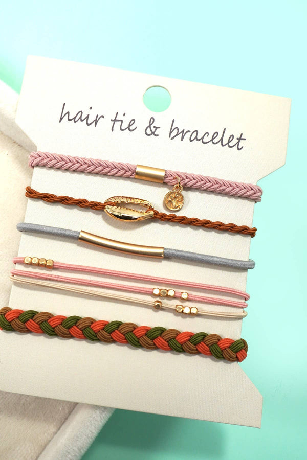BOHO DUAL FUNCTION KNOT BRACELET HAIR TIES